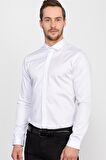 Tudors Süper Slim Fit Extra Dar Kesim Likralı Erkek Gömlek