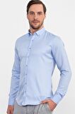 Tudors Slim Fit Dar Kesim Oxford Spor Erkek Gömlek