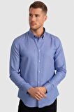Tudors Slim Fit Dar Kesim Oxford Spor Erkek Gömlek