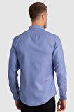 Tudors Slim Fit Dar Kesim Oxford Spor Erkek Gömlek