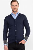 Tudors Slim Fit Dar Kesim Erkek Hırka
