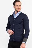 Tudors Slim Fit Dar Kesim Erkek Hırka