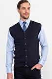 Tudors Slim Fit Dar Kesim Erkek Yelek