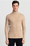 Tudors Slim Fit Dar Kesim Tam Balıkçı Yaka Saç Örg