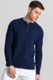 Tudors slim fit üç düğmeli yaka kareli