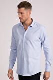 Tudors Modern Slim Fit Dar Kesim Armürlü Erkek Gömlek