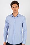 Tudors Modern Slim Fit Poplin Pamuk Efekt Erkek Gömlek