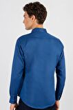 Tudors Slim Fit Dar Kesim Uzun Kol Poplin Oxford