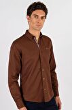 Tudors Slim Fit Dar Kesim Uzun Kol Poplin Oxford