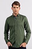 Tudors Slim Fit Dar Kesim Uzun Kol Poplin Oxford