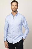 Tudors Slim Fit Dar Kesim Uzun Kol Erkek Gömlek