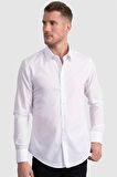 Tudors Slim Fit Dar Kesim Tery Cotton Erkek Gömlek