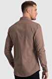 Tudors Slim Fit Dar Kesim Tery Cotton Erkek Gömlek