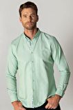 Tudors Slim Fit Dar Kesim Uzun Kol Poplin Oxford