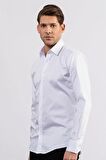 Tudors Modern Slim Fit Koton Saten Premium Seri Erkek Gömlek