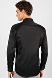 Tudors Modern Slim Fit Uzun Kol Düz Erkek Gömlek