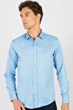 Tudors Modern Slim Fit Dar Kesim Düz Erkek Gömlek
