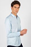 Tudors Modern Slim Fit Dar Kesim Düz Erkek Gömlek