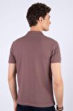 Tudors Slim Fit Dar Kesim Düz Polo Yaka Erkek T-Shirt