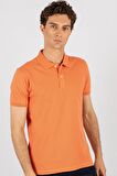 Tudors Slim Fit Dar Kesim Düz Polo Yaka Erkek T-Shirt