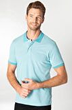 Tudors Slim Fit Melanj Düz Polo Yaka T-Shirt