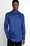 Tudors Modern Slim Fit Koton Saten Premium Seri Erkek Gömlek