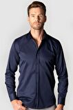 Tudors Modern Slim Fit Dar Kesim Düz Erkek Gömlek