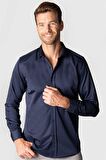 Tudors Modern Slim Fit Dar Kesim Düz Erkek Gömlek