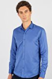 Tudors Modern Slim Fit Dar Kesim Düz Erkek Gömlek
