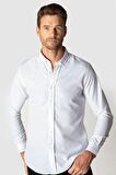 Tudors Slim Fit Kravatlık Erkek Gömlek