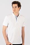 Tudors Slim Fit Dar Kesim Düz Polo Yaka Erkek T-Shirt