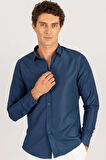 Tudors Slim Fit Kravatlık Erkek Gömlek