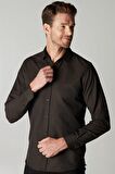 Tudors Modern Slim Fit Dar Kesim Armürlü Erkek Gömlek