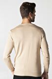 Slim Fit Dar Kesim Bisiklet Yaka Erkek Kazak