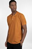 Tudors Slim Fit Düz Polo Yaka Erkek T-Shirt