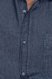 Relax Fıt Rahat Kalıp Denim Tek Cep Erkek Gömlek - TUDORS