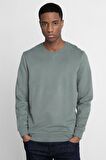 Tudors Pamuk Bisiklet Yaka Basıc Unisex Sweatshirt