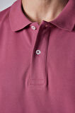 Erkek Slim Fit Dar Kesim %100 Pamuk Düz Pike Mor Polo Yaka Tişört