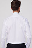 Regular Fit Beyaz Non-Iron %100 Pamuk Doğa Dostu Ekoteks Belgeli Ütü Gerektirmez Gömlek