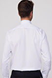 Regular Fit Beyaz Non-Iron %100 Pamuk Doğa Dostu Ekoteks Belgeli Ütü Gerektirmez Gömlek