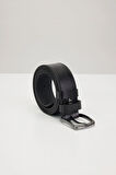 Erkek %100 Hakiki Deri 4 cm Spor Siyah Kemer