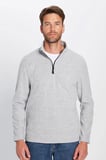 Unisex Standart Fit Anti-pilling Tüylenme Yapmayan Soğuk Geçirmez Gri Dik Bato Yaka Polar Sweatshirt