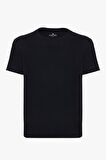 Unisex Slim Fit Dar Kesim %100 Pamuk Yumuşak Dokulu Siyah Bisiklet Yaka Tişört