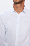 Erkek Slim Fit Dar Kesim Uzun Kollu %100 Pamuk Premium Seri Beyaz Gömlek