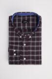Erkek Big Size Büyük Beden Uzun Kollu Ekoseli Biyeli Yaka Düğmeli Gömlek