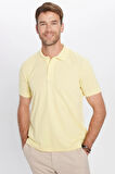 Erkek Slim Fit Dar Kesim Pamuklu Yumuşak Dokulu Serin Tutan Kumaş Düz Pike Polo Yaka Tişört