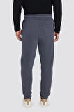 Unisex Relax Fit Rahat Kesim Şardonlu 3 Cepli Lastikli Jogger Paça Gri Eşofman Altı
