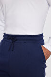 Unisex Relax Fit Rahat Kesim Şardonlu 3 Cepli Lastikli Jogger Paça Lacivert Eşofman Altı