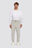 Unisex Relax Fit Rahat Kesim Şardonlu 3 Cepli Lastikli Jogger Paça Taş Renk Eşofman Altı