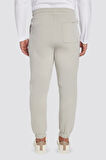 Unisex Relax Fit Rahat Kesim Şardonlu 3 Cepli Lastikli Jogger Paça Taş Renk Eşofman Altı
